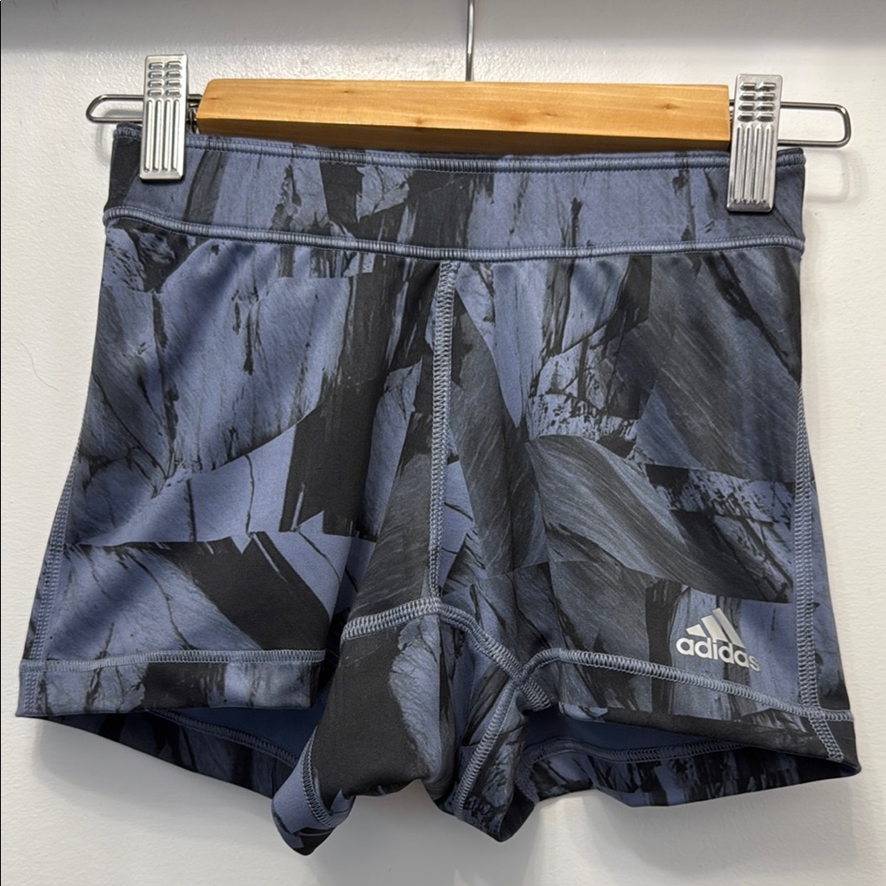 Adidas Women's Blue and Black workout Shorts size xs